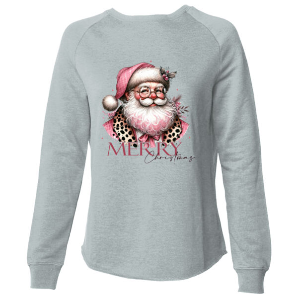 Merry Christmas Santa - Women's California Wave Wash Crewneck Sweatshirt Thumbnail