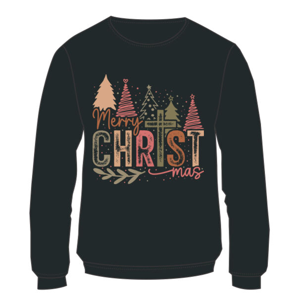 Merry ChrisTmas Toddler - Toddler Sponge Fleece Raglan Sweatshirt Thumbnail