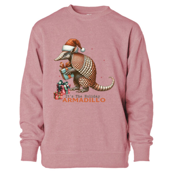 Holiday Armadillo Toddler - Toddler Lightweight Special Blend Crewneck Sweatshirt Thumbnail