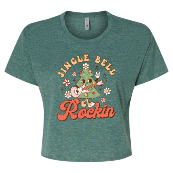 Jingle Bell Rockin - Women's Festival Crop Top Thumbnail