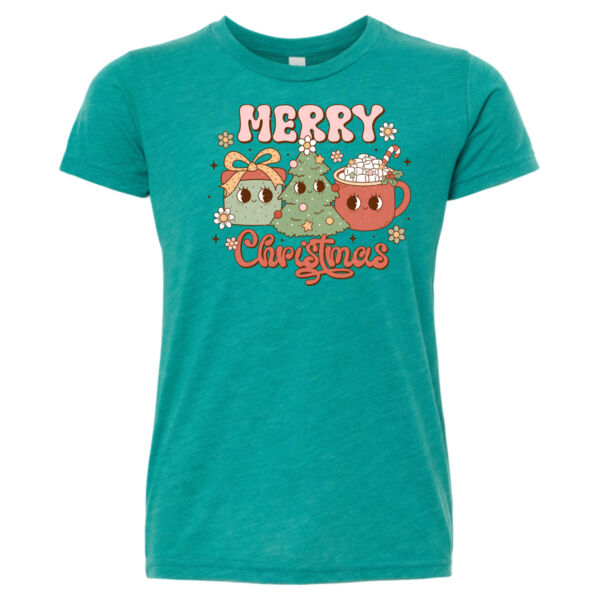 Merry Christmas Retro - Youth Triblend Tee Thumbnail
