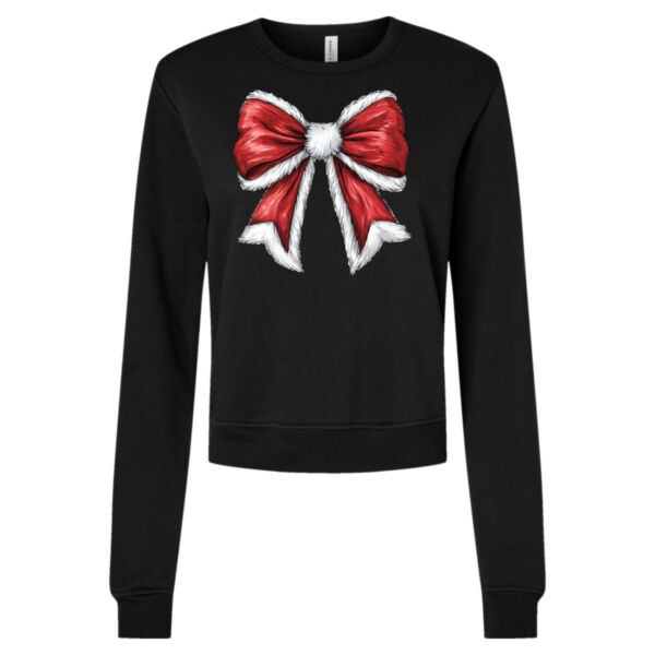 Santa Bow - Women's Sponge Fleece Classic Crewneck Sweatshirt Thumbnail