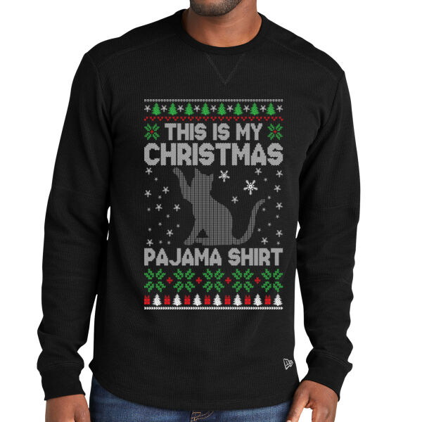 Christmas Pajama Shirt - Thermal Long Sleeve Thumbnail