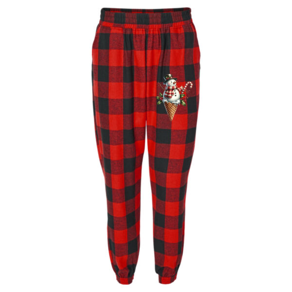 Snowman Cone Joggers Youth - Youth Flannel Joggers Thumbnail