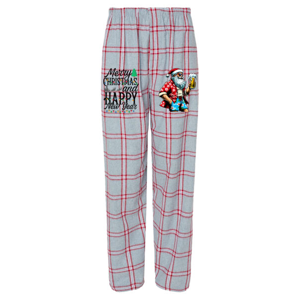 Merry Christmas & Happy New Year Men - Harley Flannel Pants Thumbnail