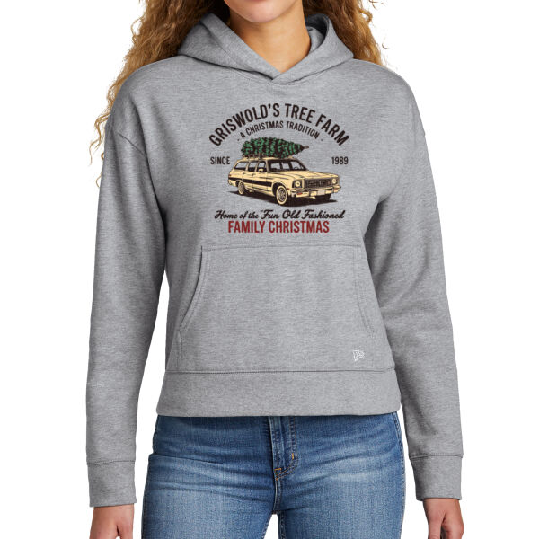 Family Tree Farm - Ladies Comeback Fleece Pullover Hoodie Thumbnail