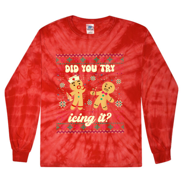 Did You Try Icing It - Youth Tie-Dyed Long Sleeve T-Shirt Thumbnail