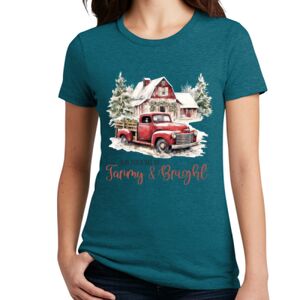 Women's Perfect Blend ® CVC Tee Thumbnail